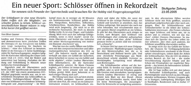 Datei:Lockpicking Stuttgarter Zeitung 23 05 2005.jpg